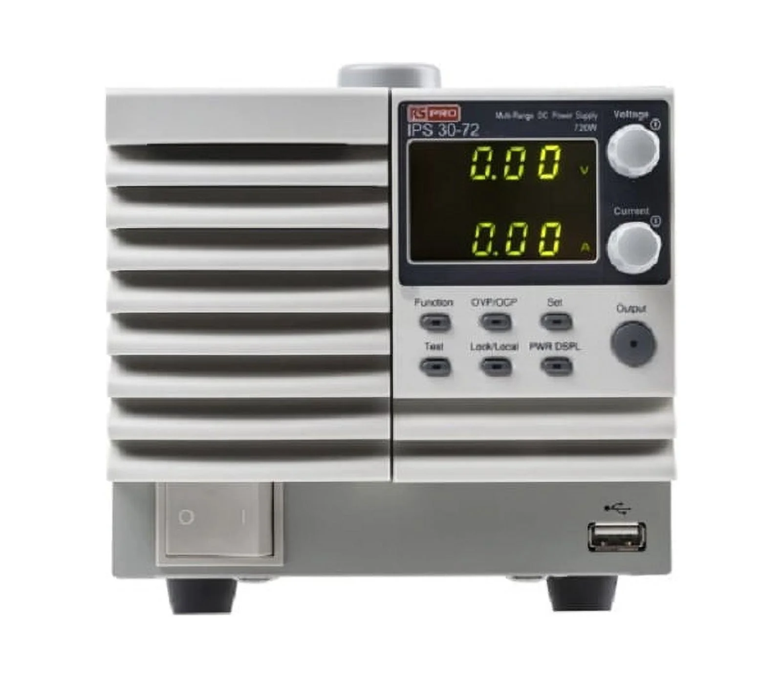RS Pro IPS 30-72 720W 1-Output 72A 0-30V Digital Bench Power Supply 123-3574