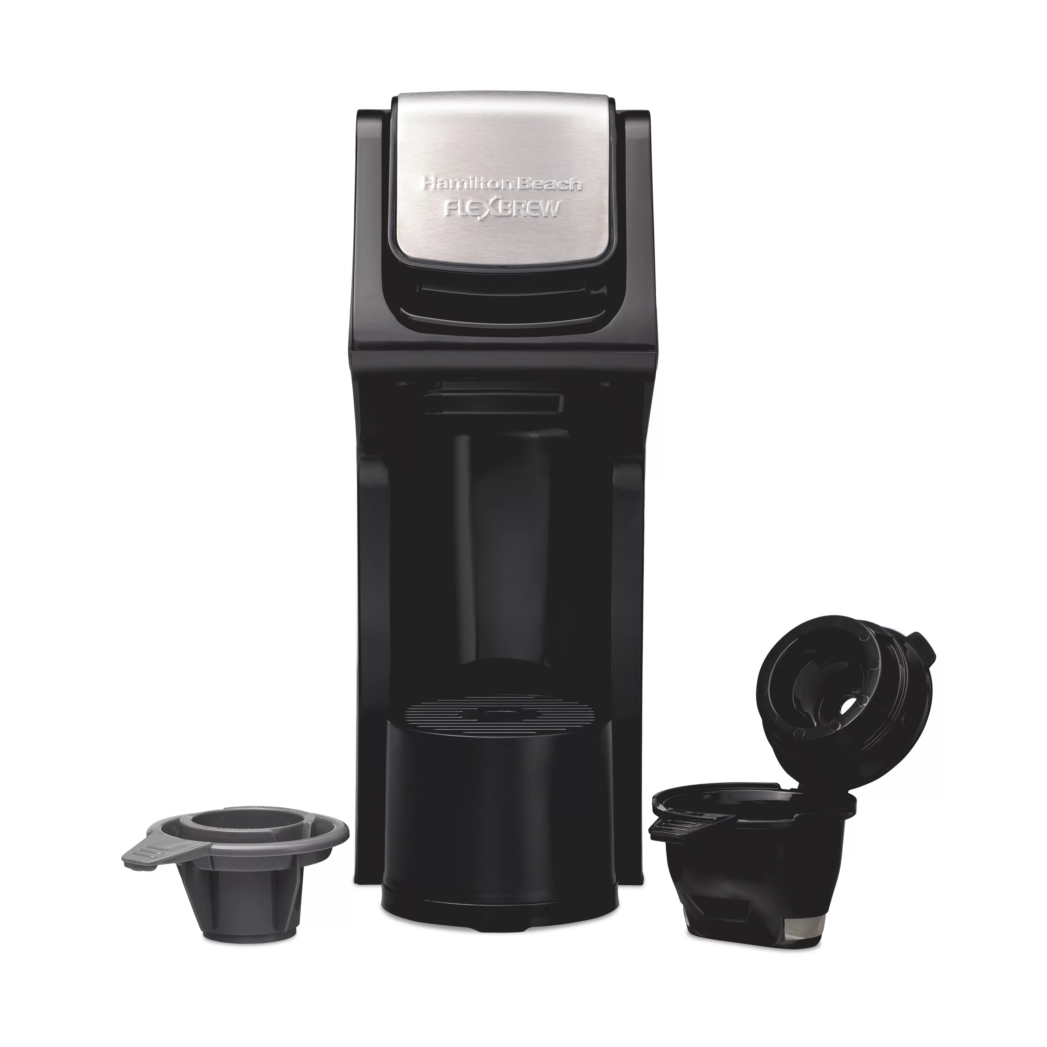 Hamilton Beach FlexBrew Dual Coffee Maker, Touch-Sensitive Controls, Stainless Steel Trim, 49918