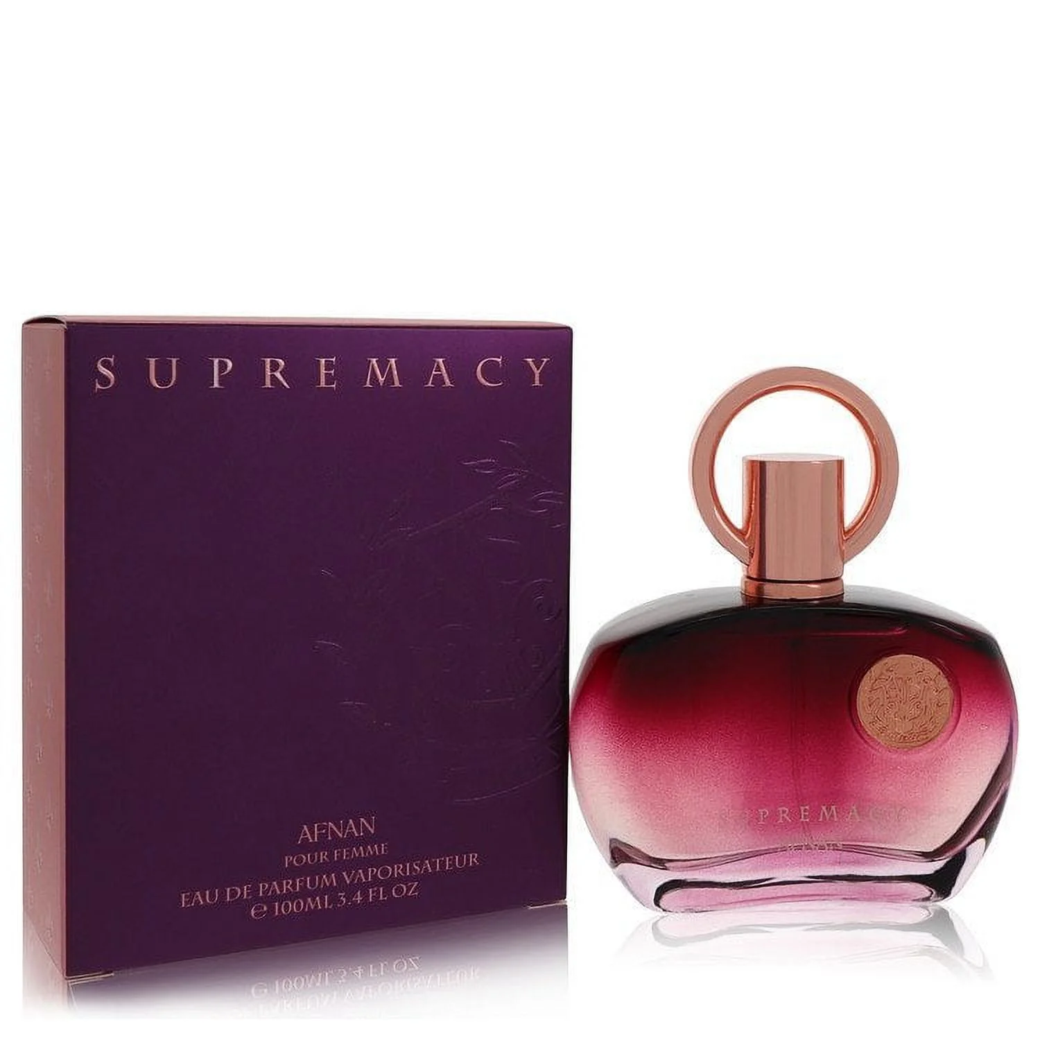 2 Pack  of Supremacy Pour Femme by Afnan Eau De Parfum Spray 3.4 oz For Women