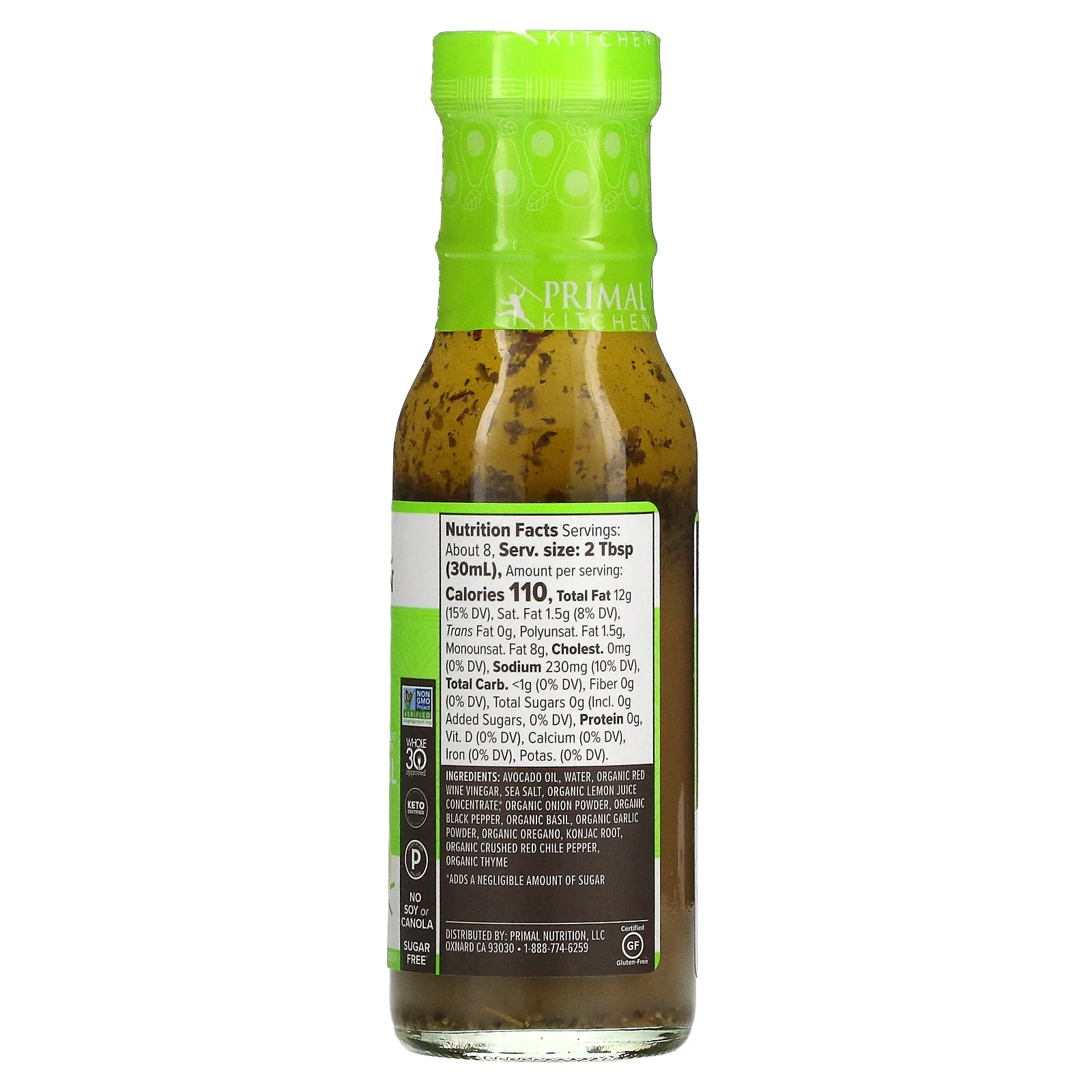 Primal Kitchen, Dressing & Marinade Made with Avocado Oil, Italian, 8 fl oz (236 ml)