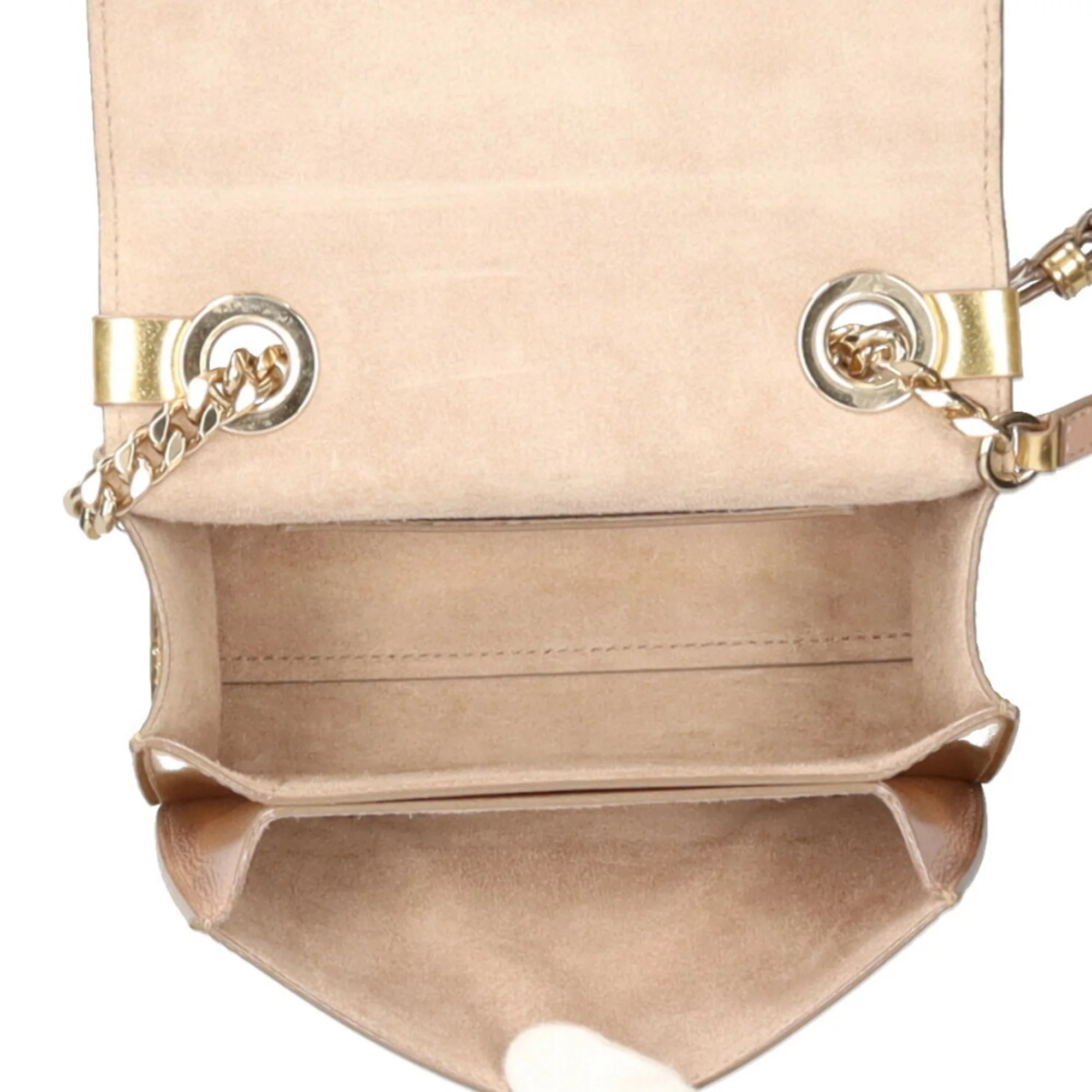 Pre-Owned Jimmy Choo JIMMY CHOO soft level shoulder bag leather gold ladies (Fair)