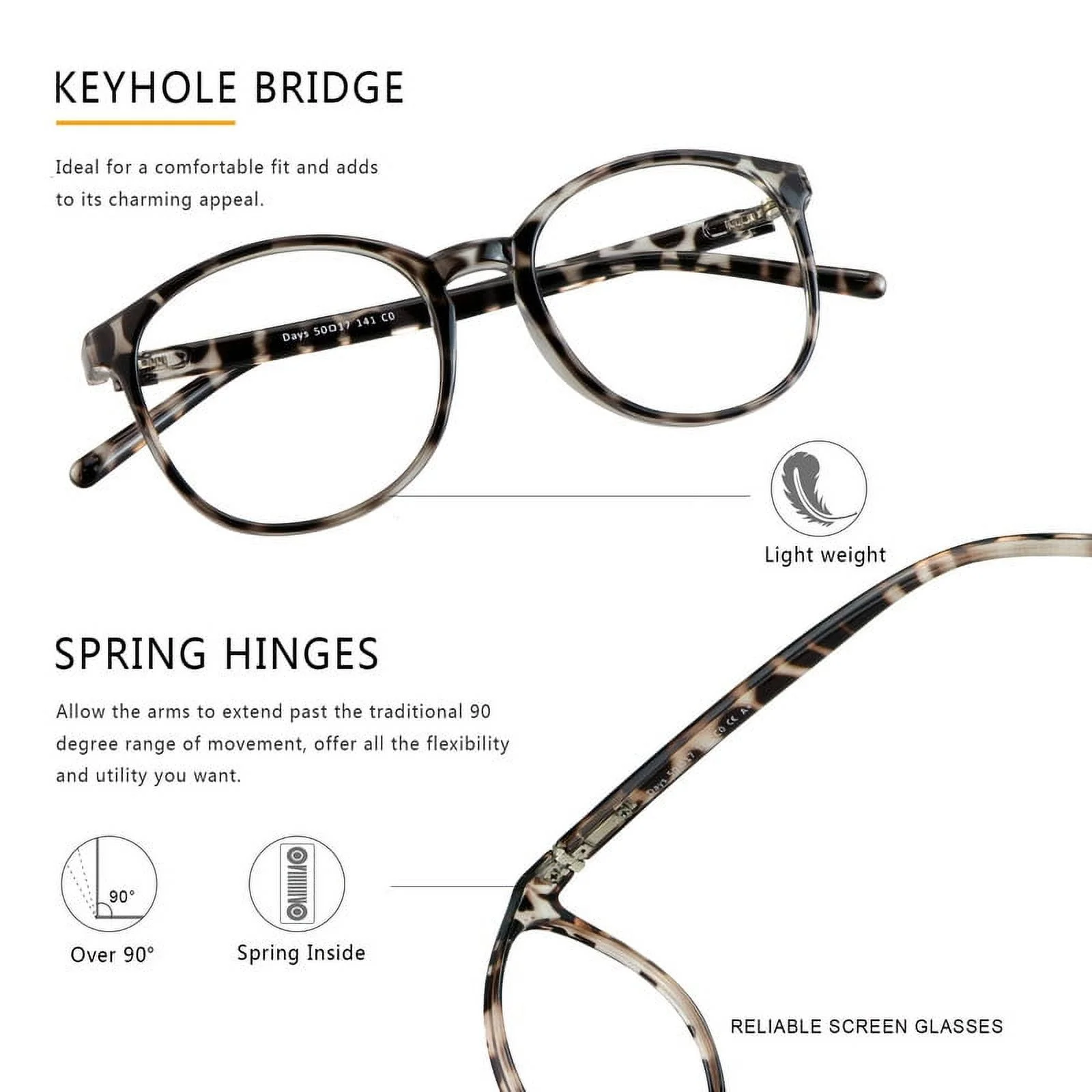 LAMBBAA Vintage Round Progressive Multifocal Presbyopic Glasses, Photochromic Gray Sunglasses for Men Women Readers (+1.00/+4.00 Magnification)