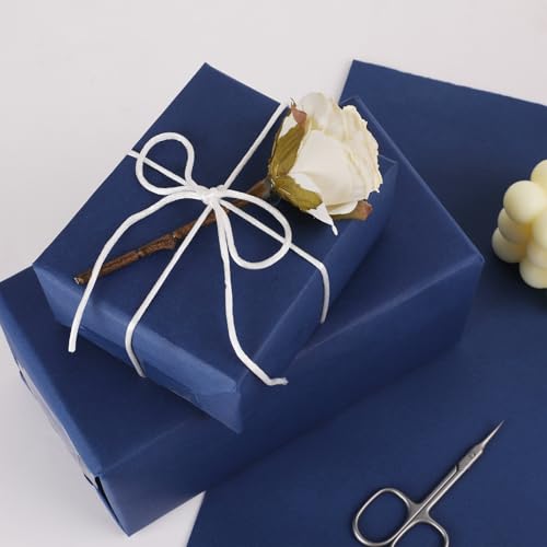 Vanhench Black Wrapping Paper, 17.5