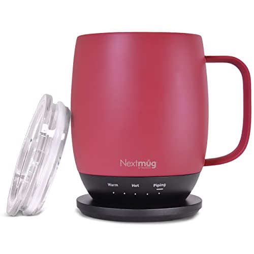 Nextmug - Temperature-Controlled, Self-Heating Coffee Mug (Black - 14 oz.)