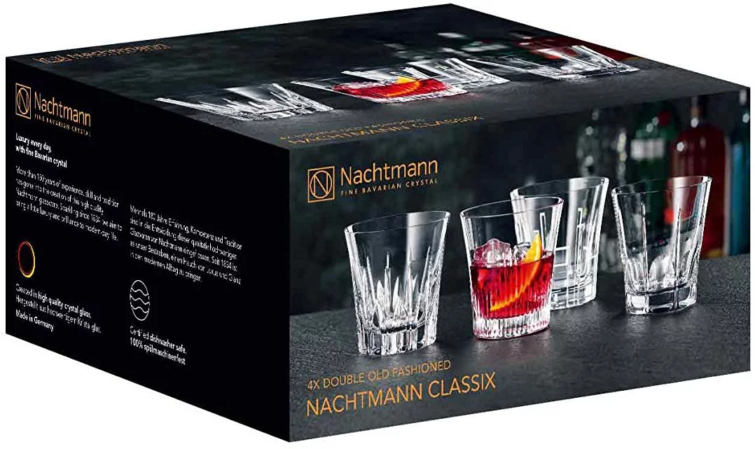 Nachtmann Classix Double Old Fashioned Glass, Set of 4