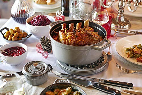 Staub 5.5 Quart Round Cocotte, Basil