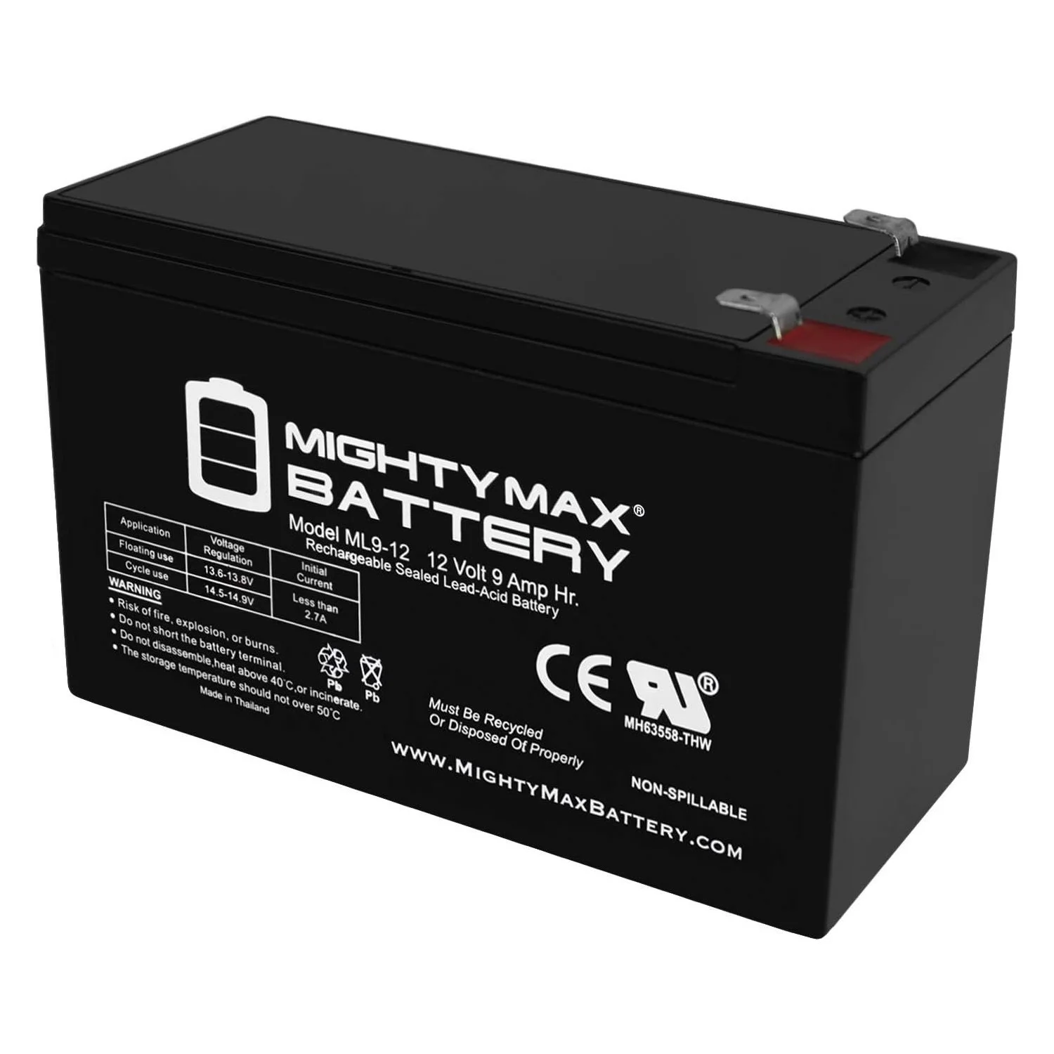 12V 9AH Replacement for EXIDE POWERWARE PW9120 2000, 3000 Battery