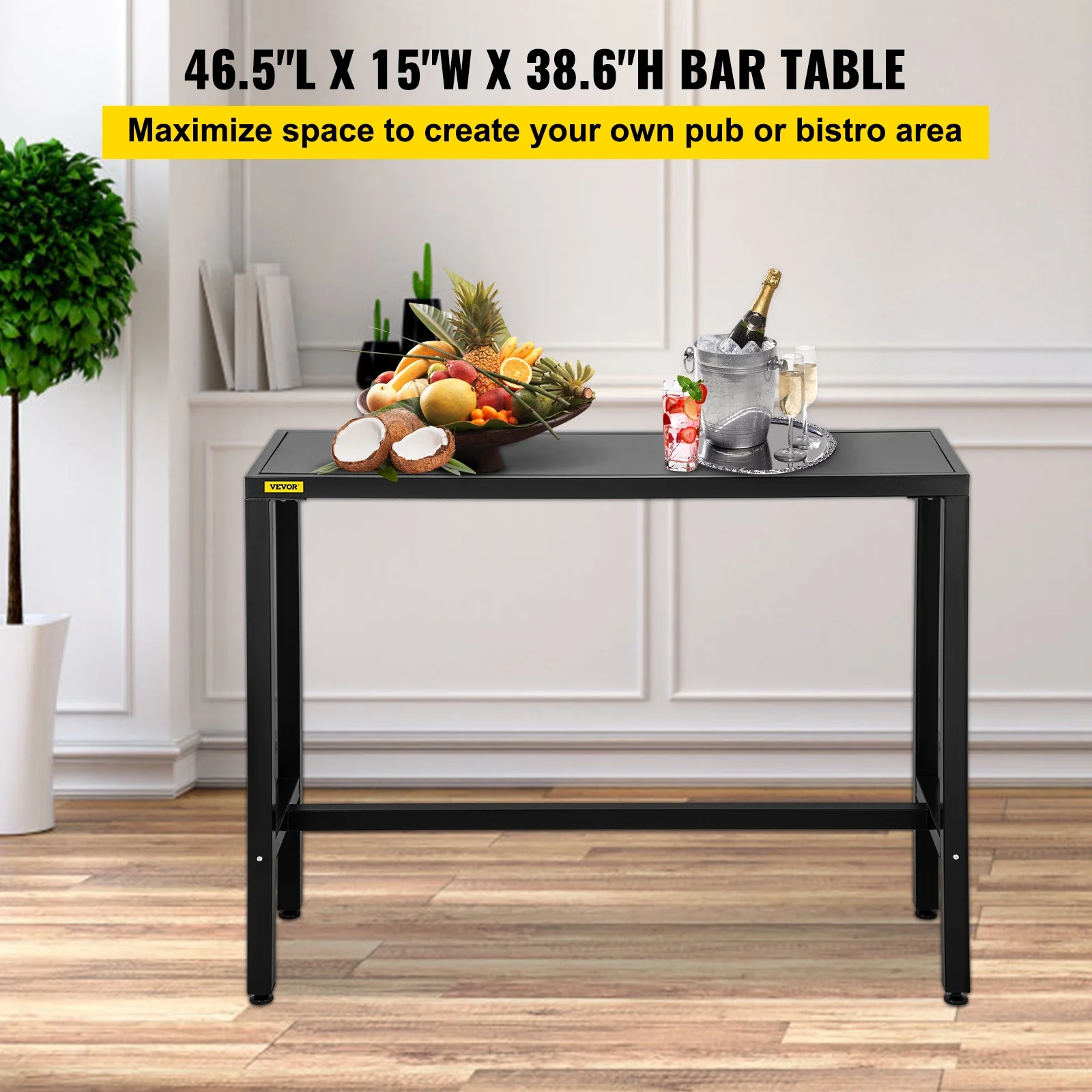 SKYSHALO Outdoor Bar Table, 36.5