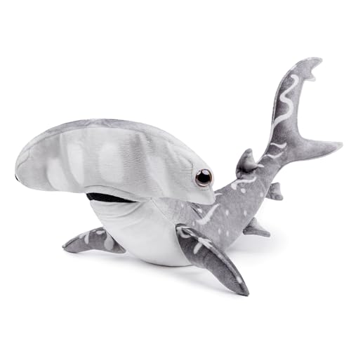 Giant Hammerhead Shark Plush Toy - Realistic 40in Long Grey Hammerhead Shark Stuffed Toys, Super Soft Ocean Sea Creatures Sharks Plush Toy Gift Collection for Kids