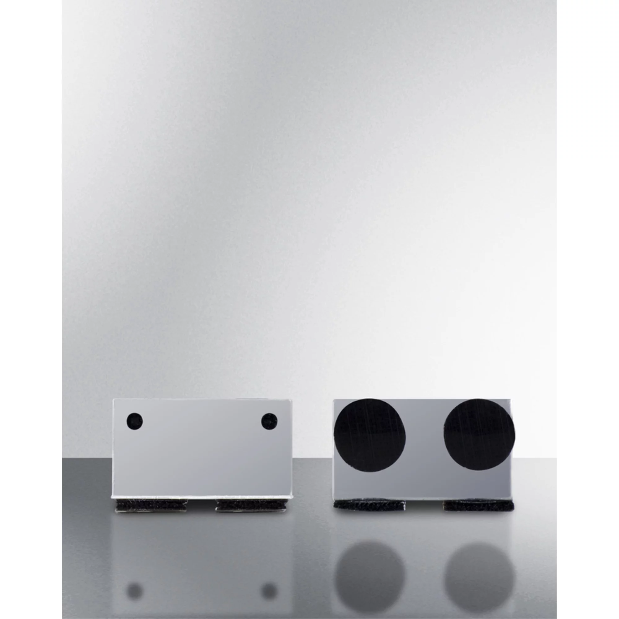 Brackets to secure microwave on top of refrigerator