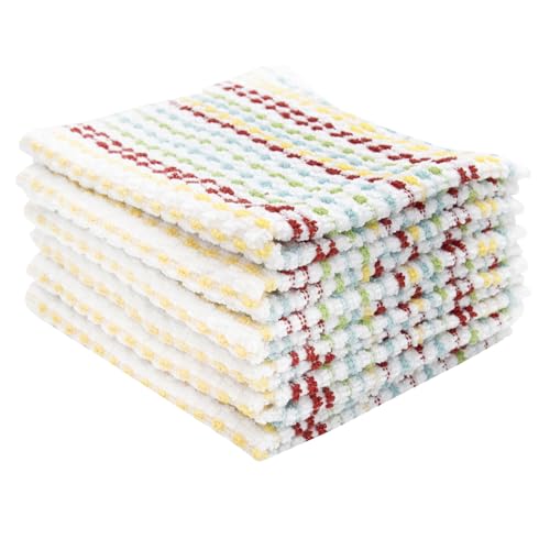 Ritz Pebble Bar Mop, Holiday Red-Green, 4 Towel Set