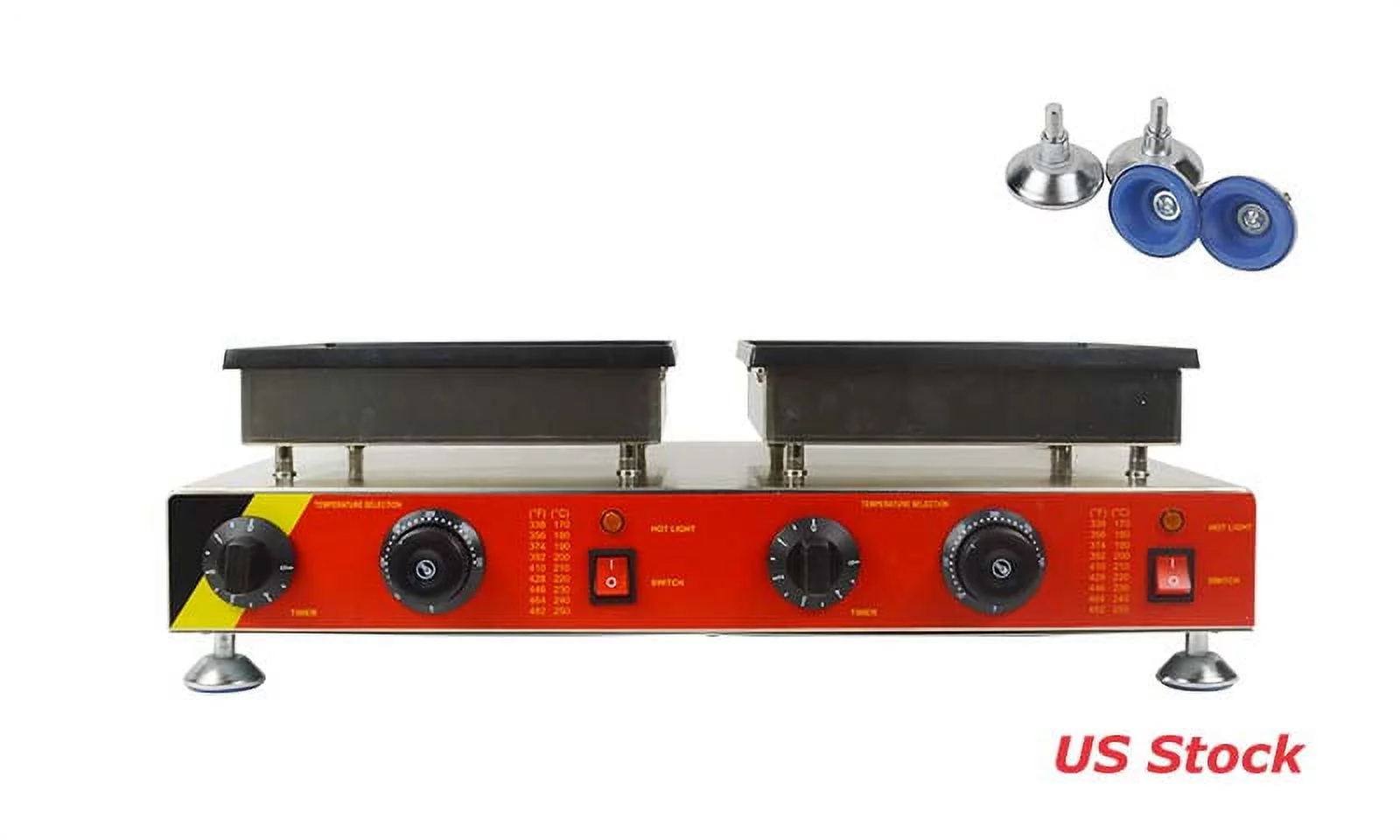 INTBUYING 50Holes Commercial Electric Mini Dutch Pancake Waffle Maker Iron Baker Home Kitchen