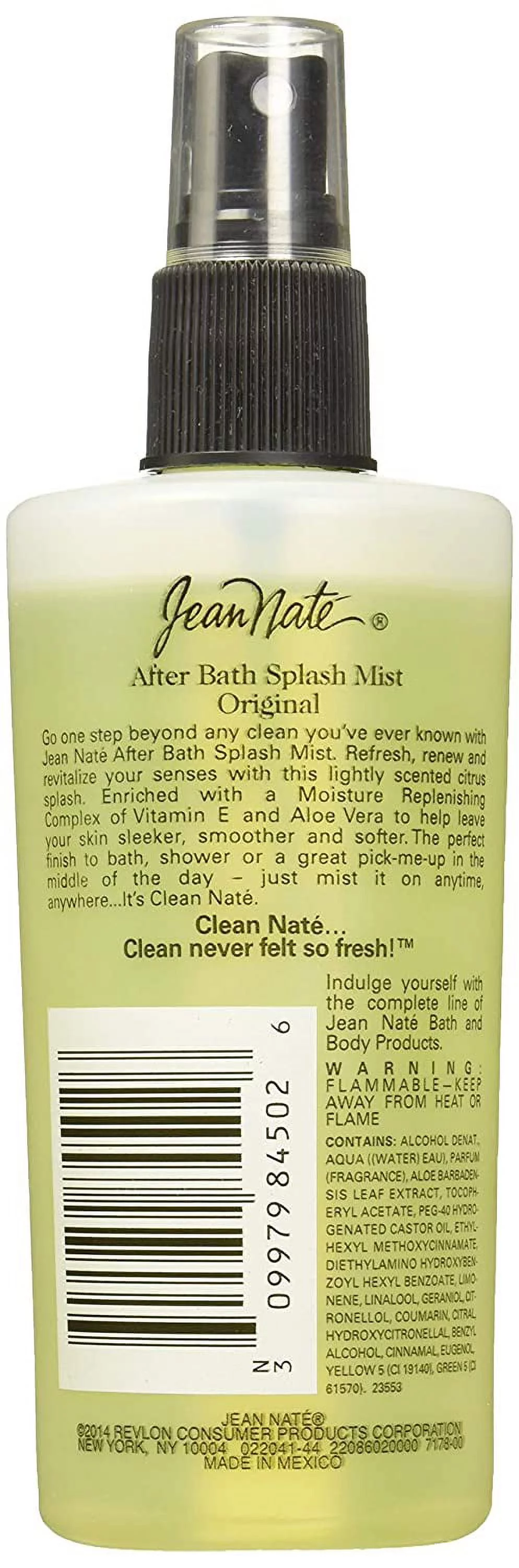 Jean Nate After Bath Splash Mist Original 8 oz (Pack of 4)