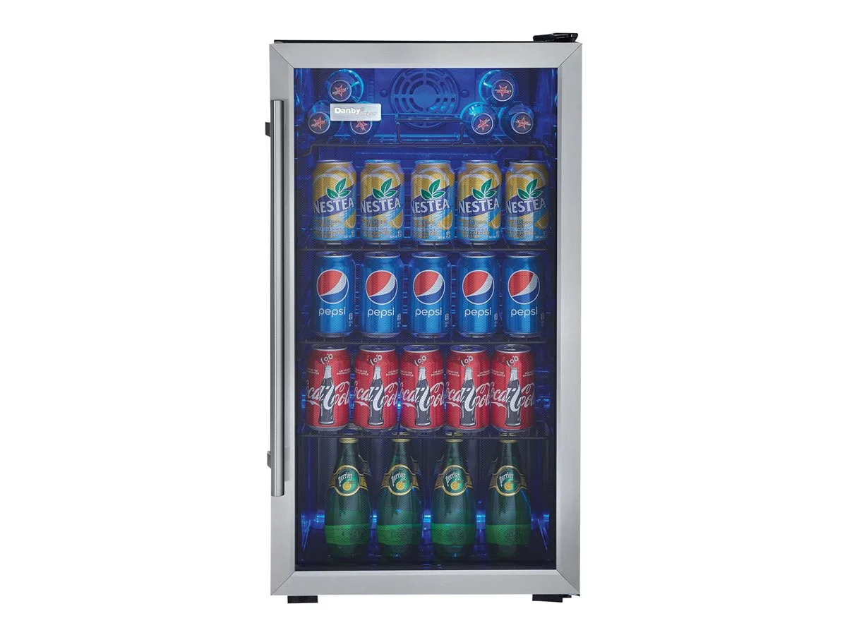 Danby Designer 3.3 cft Free-Standing Beverage Center in Stainless