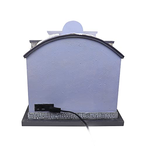 Christmas Village Sledding Down Hill - Lighted Musical Snow Village with 8 Animated Kids Going Down The Mountain