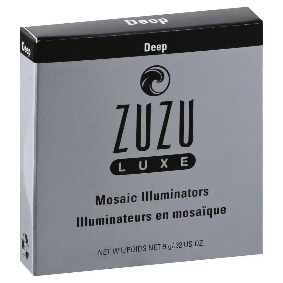 zuzu luxe mosaic illuminators (deep),0.32 oz, multi-pigmented mosaic illuminator covers imperfections, flawless, glowing skin. natural, paraben free, vegan, gluten-free, cruelty-free, non gmo.
