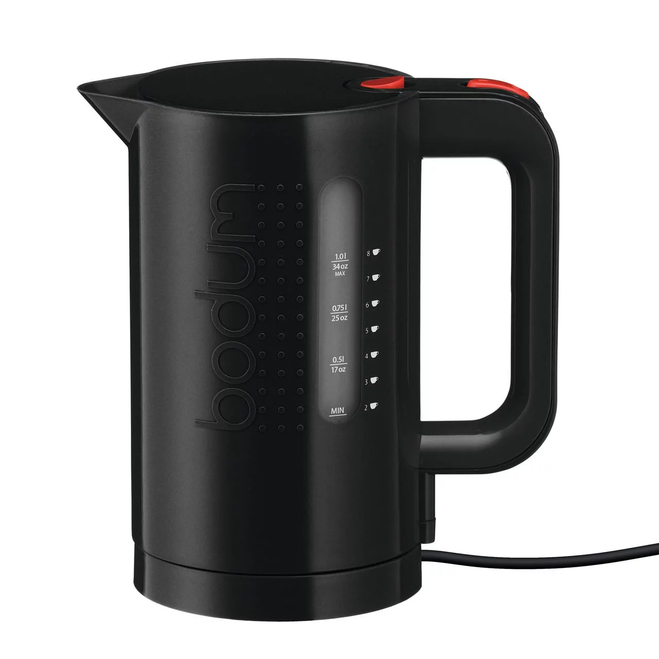 BODUM Bistro Electric Water Kettle, 34 Ounce, Black