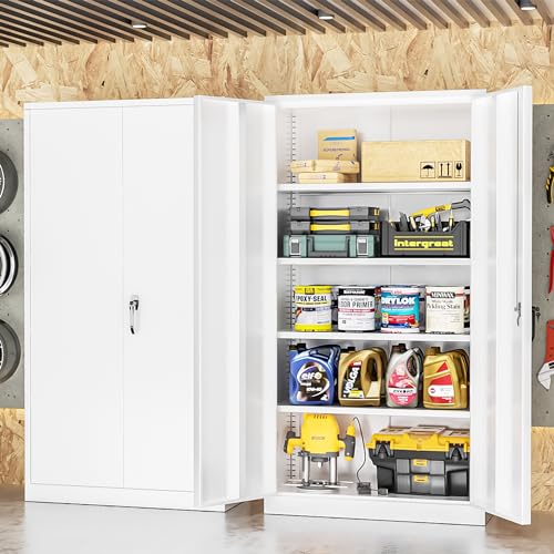 INTERGREAT Metal Storage Cabinet with Wheels, 72