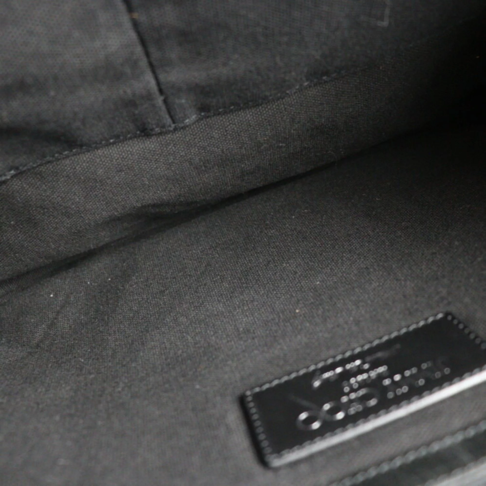 Pre-Owned JIMMY CHOO Jimmy Choo DEREK Derek second bag leather black gold metal fittings star studs clutch (Good)