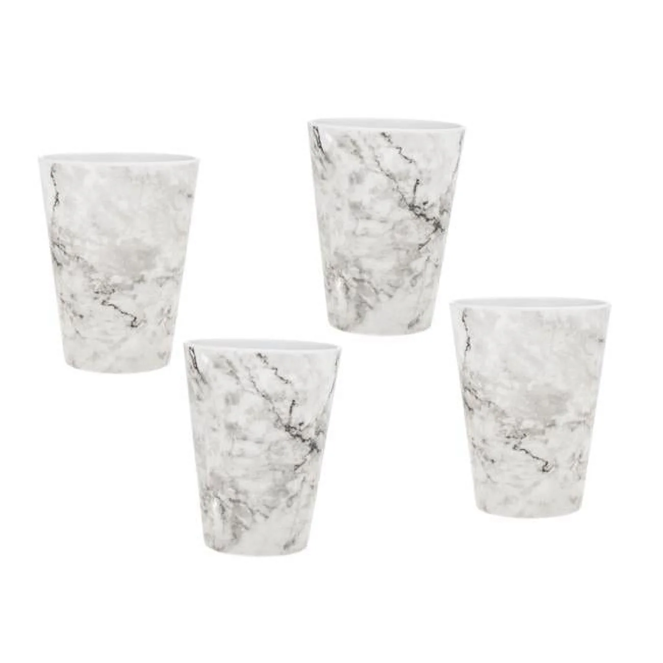 Oro Melamine Marble Tumbler Set - Set of 4