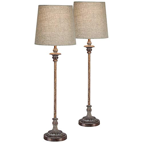 Regency Hill Bentley Traditional French Country Style Buffet Table Lamps 31.5