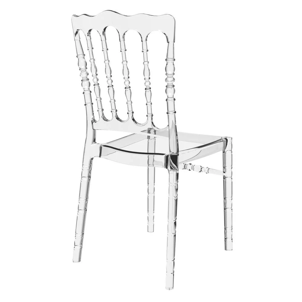 Polycarbonate Dining Chair, Transparent Clear