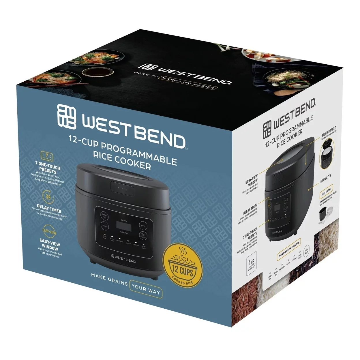 West Bend 12-Cup Multi-Function Rice Cooker