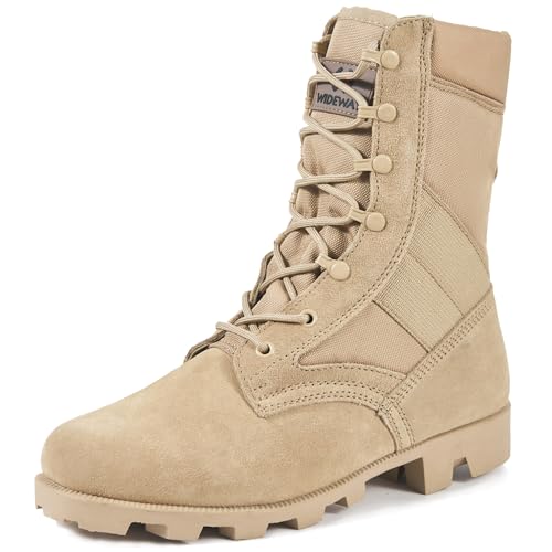 Men's Military Jungle Combat Boots 8 Inch Lightweight Motorcycle Tactical Boot Police Army Botas