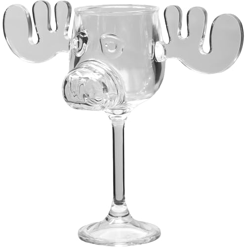 Spoontiques - National Lampoon’s Christmas Vacation Acrylic Moose Cup - Griswold Moose Mug - 4.5” - 6 Ounce,Clear