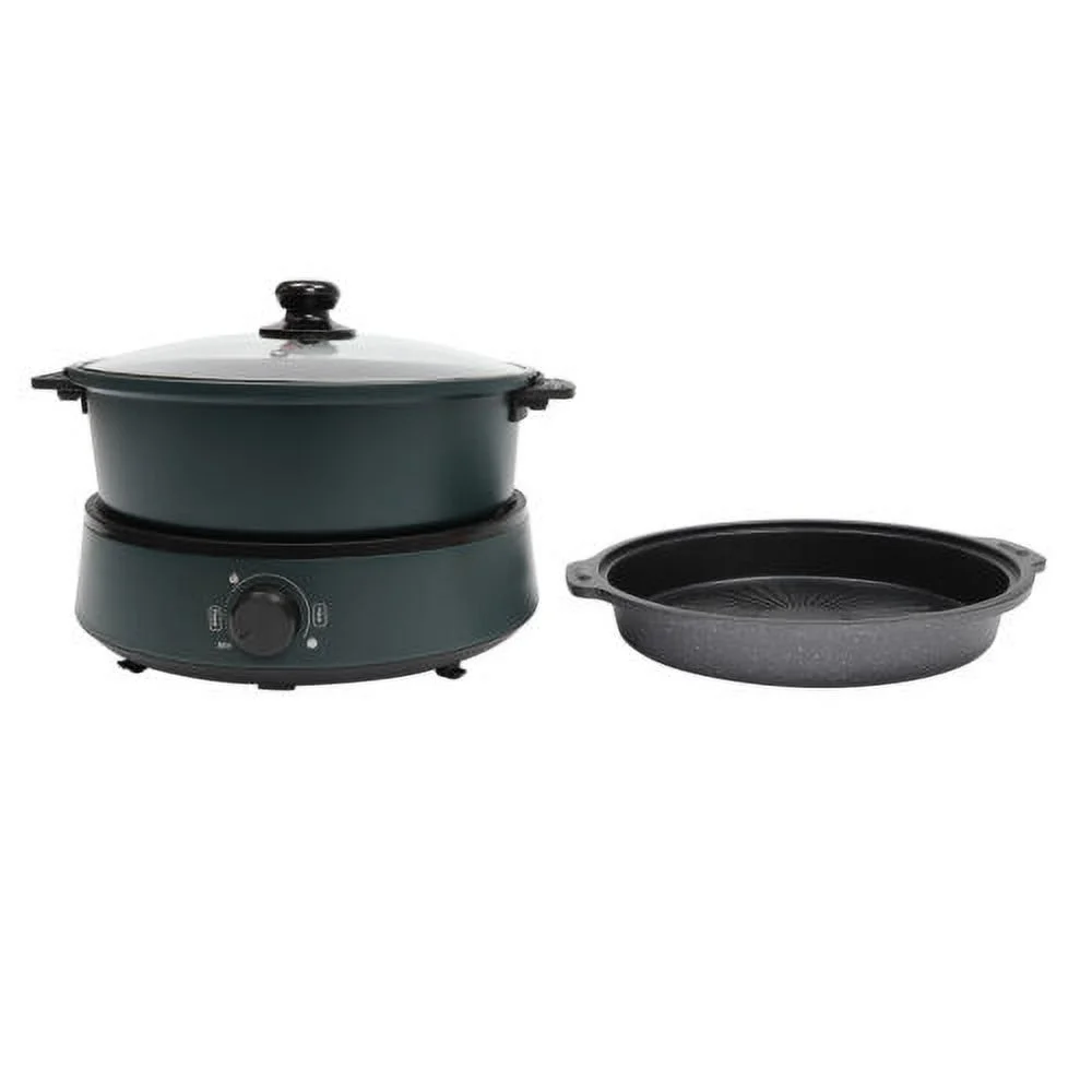 Electric Hot Pot Electric Removable Non Stick Split Kitchen Cooker 4 L 1350W