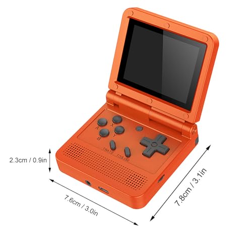 GoolRC Retro Handheld Game Console, with 16G Built-in 2000 Classic Games, Portable Hand Held Open Source Linux System 3.0-in HD IPS Screen Portable Game Console (Red 16GB)
