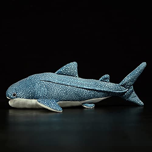 Great Whale Shark Plush - Lifelike 20.5" Blue Texture Whale Shark Stuffed Animal Toys, Soft Ocean Sharks Plush Toy Gift Collection for Kids