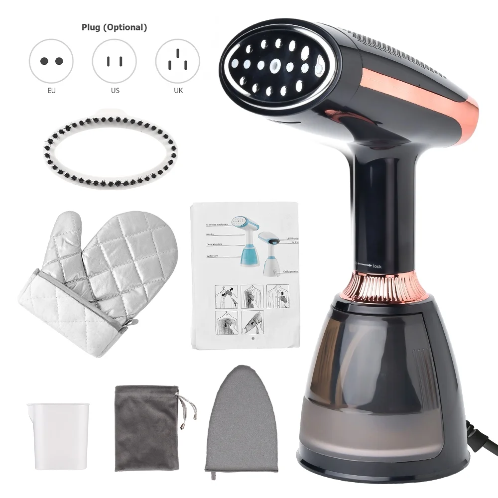 Walmeck ironing machine,Fabric Wrinkles Remover Clothes 1500W 20 Steamer Clothes 1500W 3 Second Heatup Fabric Fabric Brush Handheld Steamer steamer Steamer Removable Water 20 Second Heatup