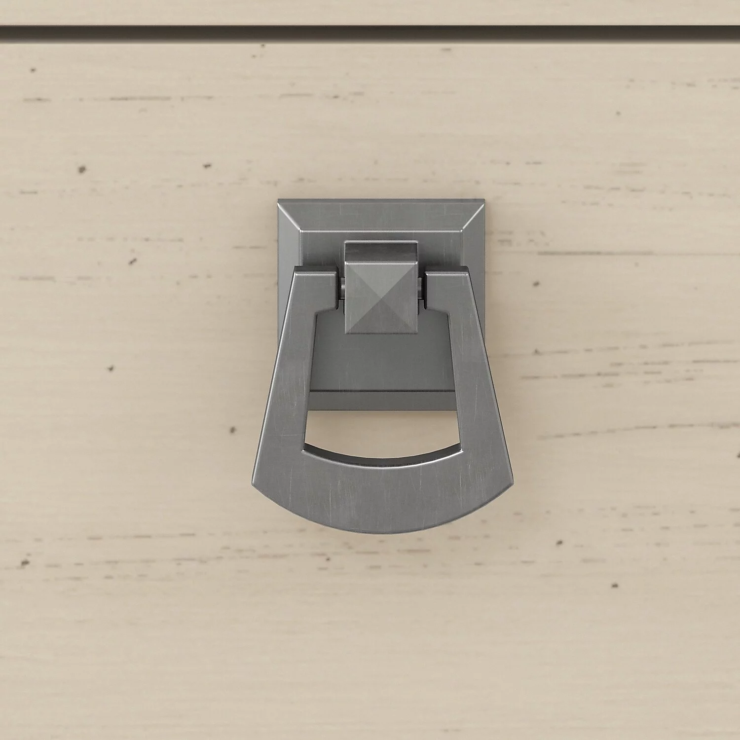 Salinas L Desk with Hutch & File Cabinet in Antique White - Engineered Wood