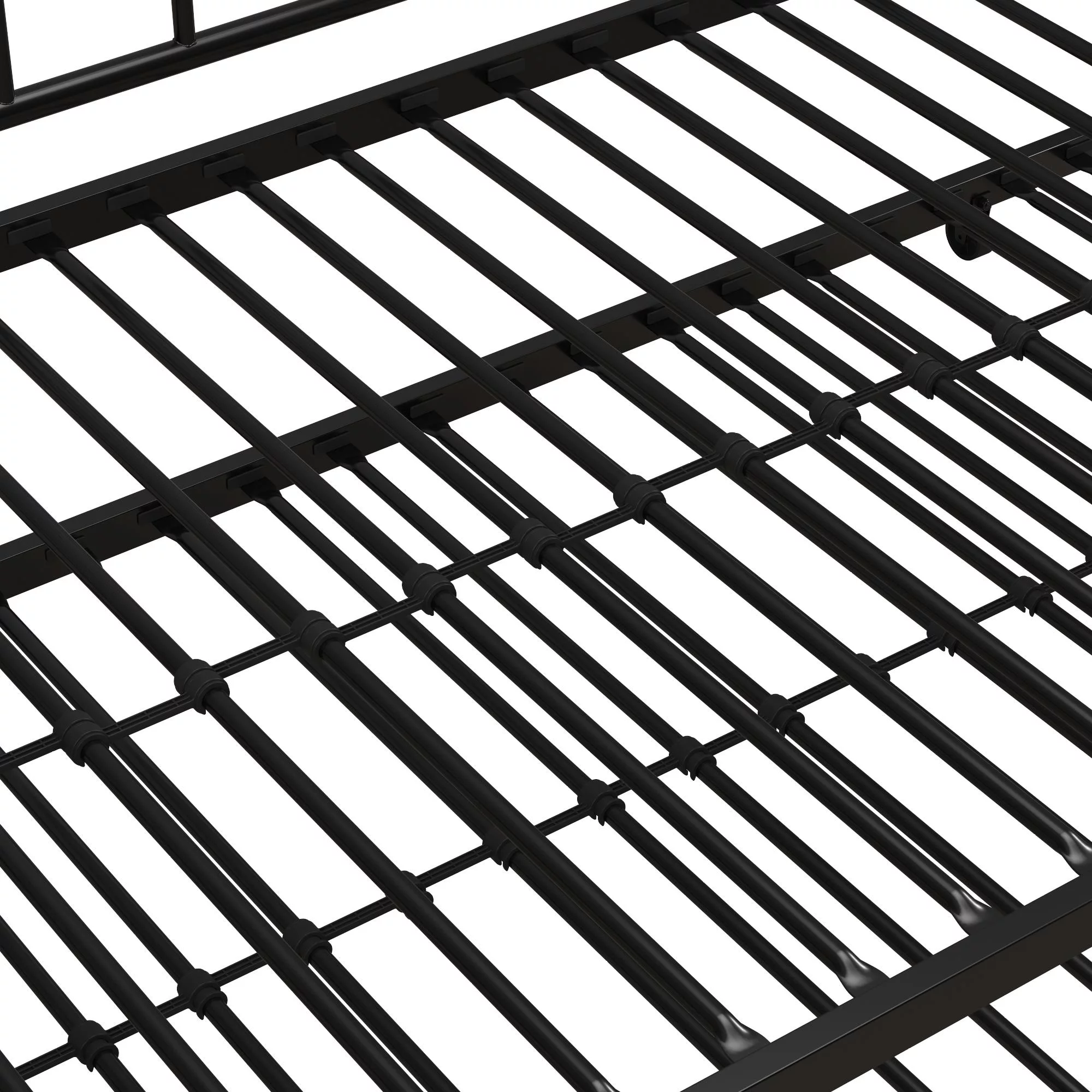 Novogratz Bushwick Metal Daybed & Trundle, Twin, Black