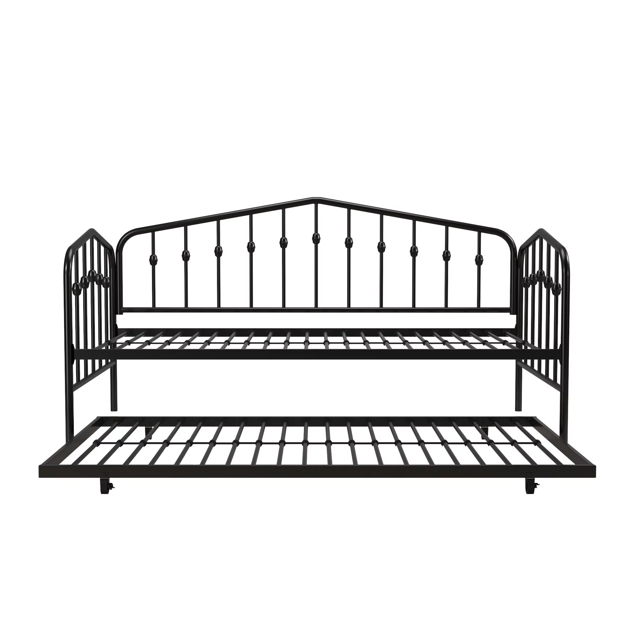 Novogratz Bushwick Metal Daybed & Trundle, Twin, Black