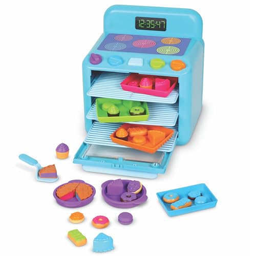 Learning Resources Sorting Sweets Mini Oven, Easy Bake Oven, Play Food, Kids Kitchen Playset, Pretend Play Toys, Mini Food, Sorting Toys, Montessori Cooking Set for Toddlers