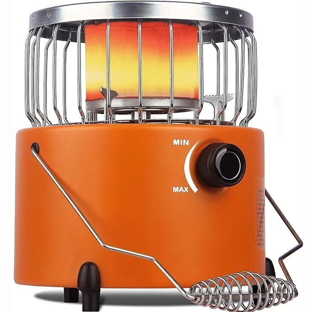 2 in 1 Portable Propane Heater & Stove Pro with Fireproof Gloves,Outdoor Camping