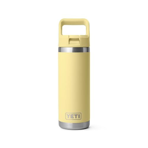 YETI Rambler 18 oz Bottle, Vacuum Insulated, Stainless Steel with Straw Cap, Beekeeper