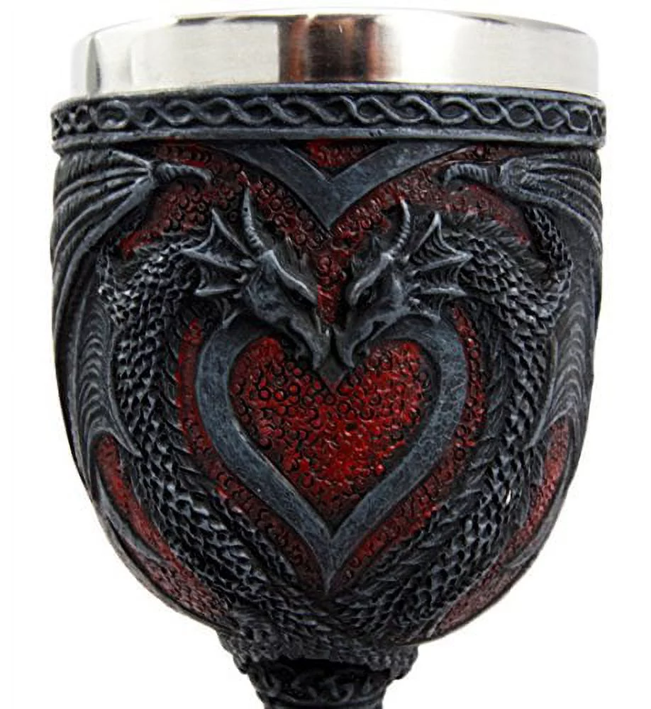 Atlantic Collectibles Celtic Dual Dragon Heart Vial Of Blood 7