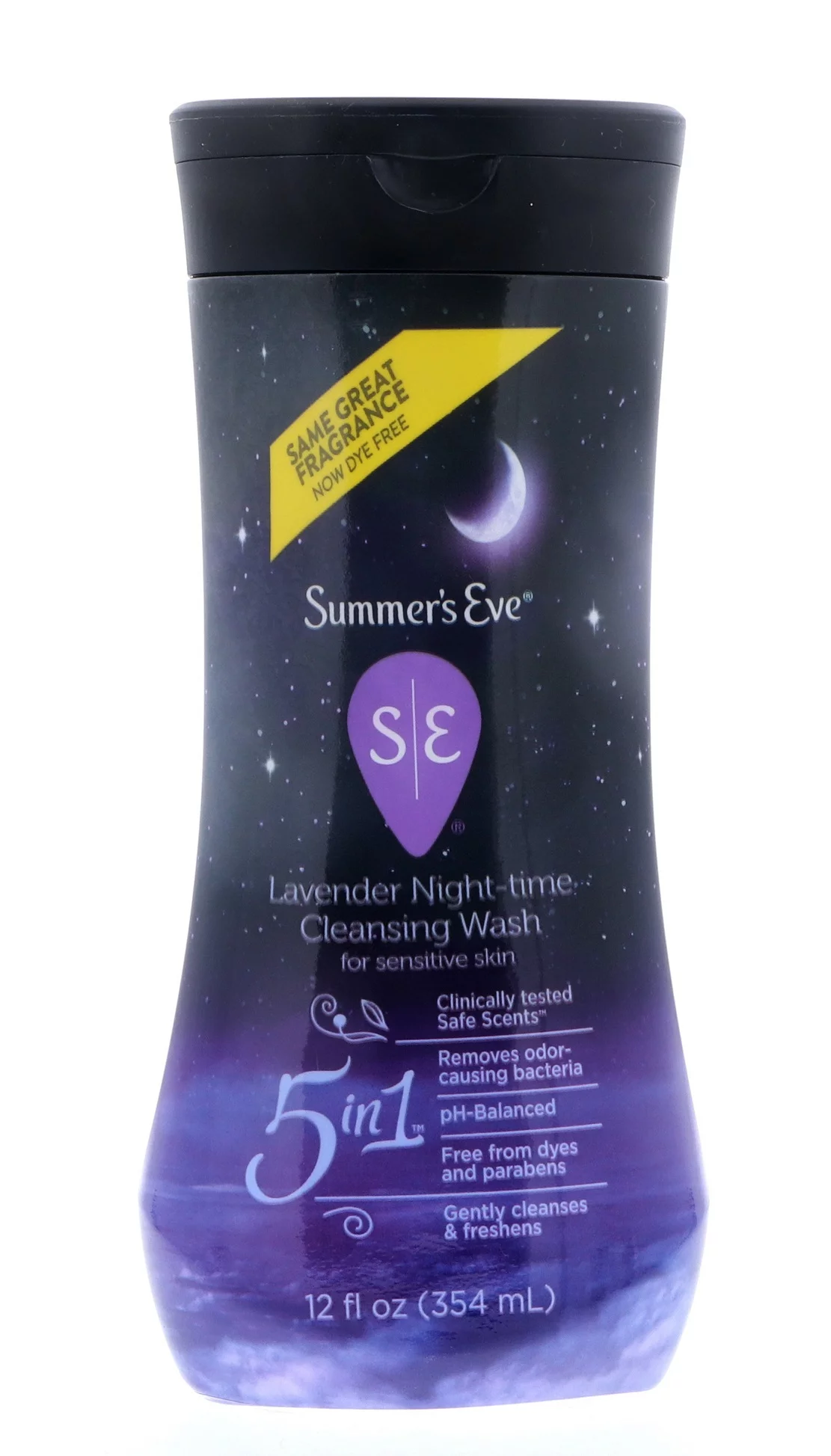 Summer's Eve Lavender Night-Time Cleansing Wash for Sensitive Skin, 12 oz Pack of 3