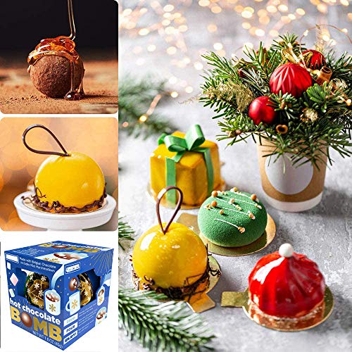 Hot Chocolate Bomb Mold Silicone Large Chocolate Sphere Mold Chocolate Ball Molds Silicone Hot Cocoa Bomb Molds 2.5