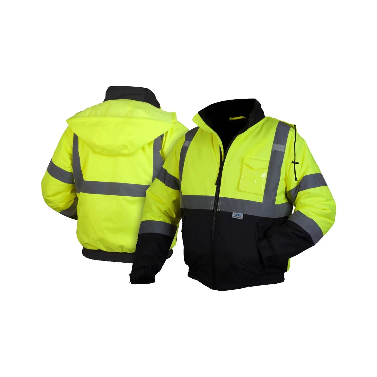 Hi-Vis Lime Bomber Jacket with Quilted Lining- Size 4X Large
