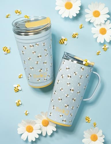 Swig Life 32oz Insulated Tumbler, Travel Coffee Tumbler with Lid, Cup Holder Friendly, Stainless Steel Travel Coffee Mug, Glitter Tumbler, Glitter Gifts (Confetti)