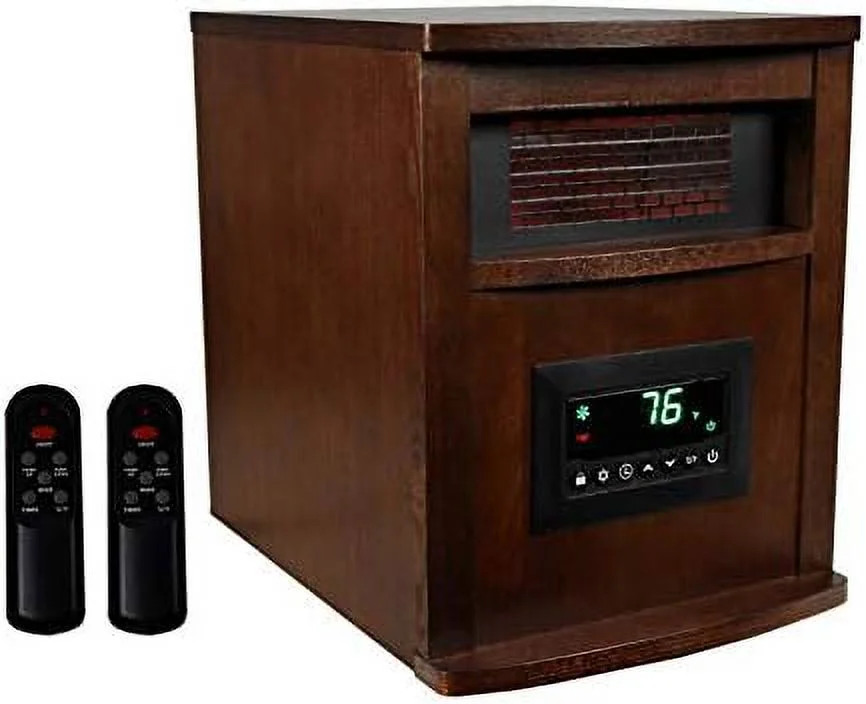 TJUNBOLIFE LifePro 6 Element 1500W Portable Infrared Quartz Space Heaters (Pair)