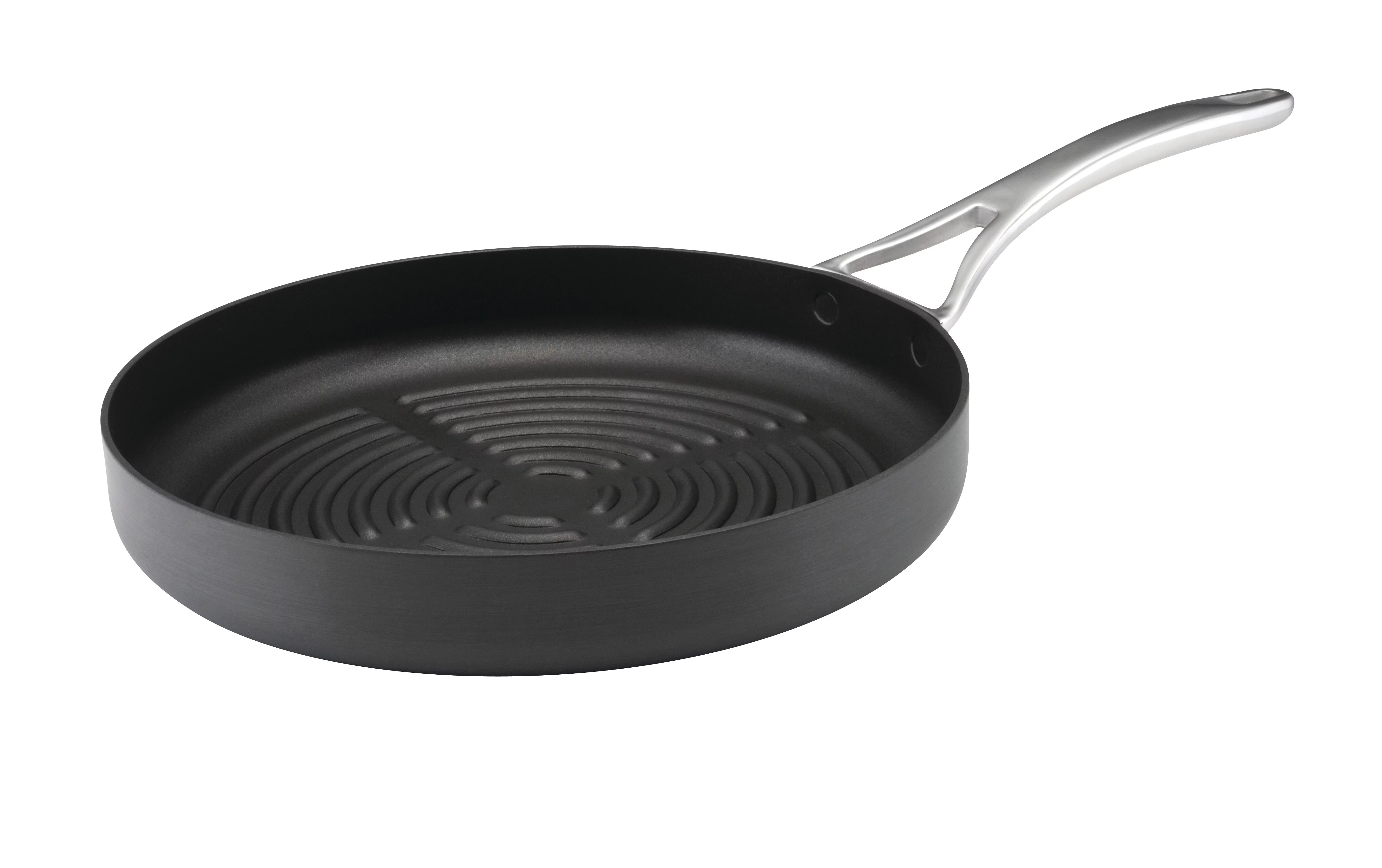 Anolon Nouvelle Copper Deep Grill Pan, 12-Inch, Gray