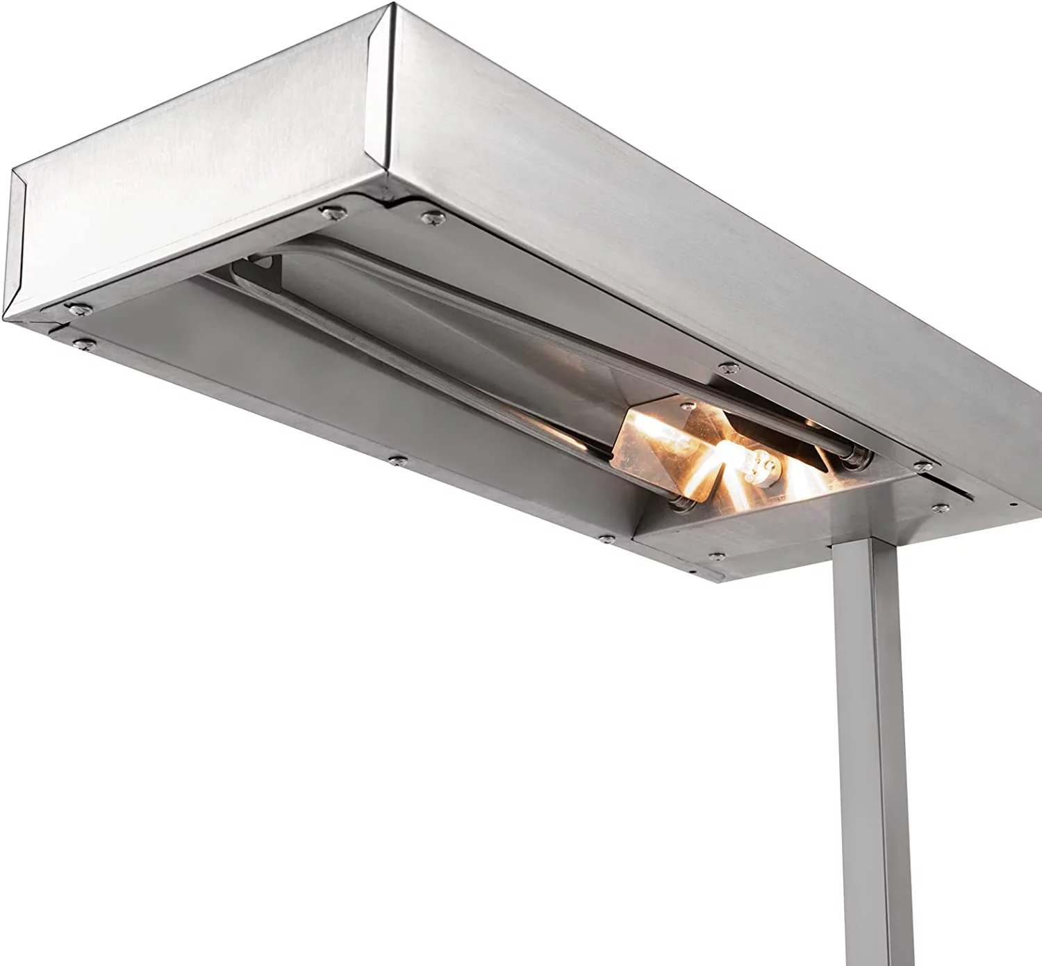 Miumaeov Commercial French Fry Warmer Food Fries Warming Station Tabletop,Fry Heat Lamp with Detachable Drip Pan,Stainless Steel FreeStanding Fried Chicken Warmer with Light 110V 500W (Silver)