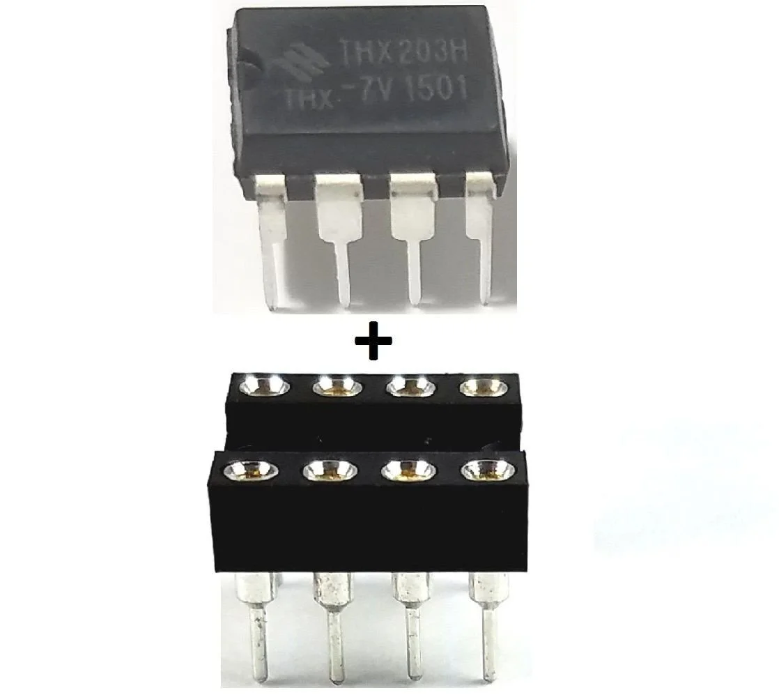 THX203H -7V + Socket Power Management IC PWM DIP-8 (Pack of 1)