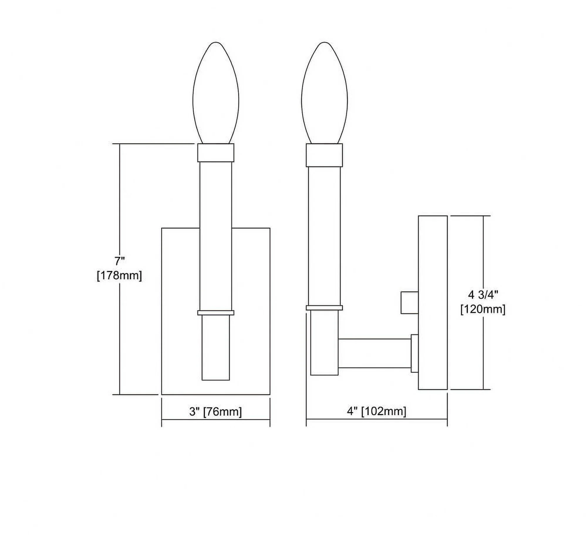 Elk Home 3-Inch Wide Mandeville Vanity Light, Oil Rubbed Bronze