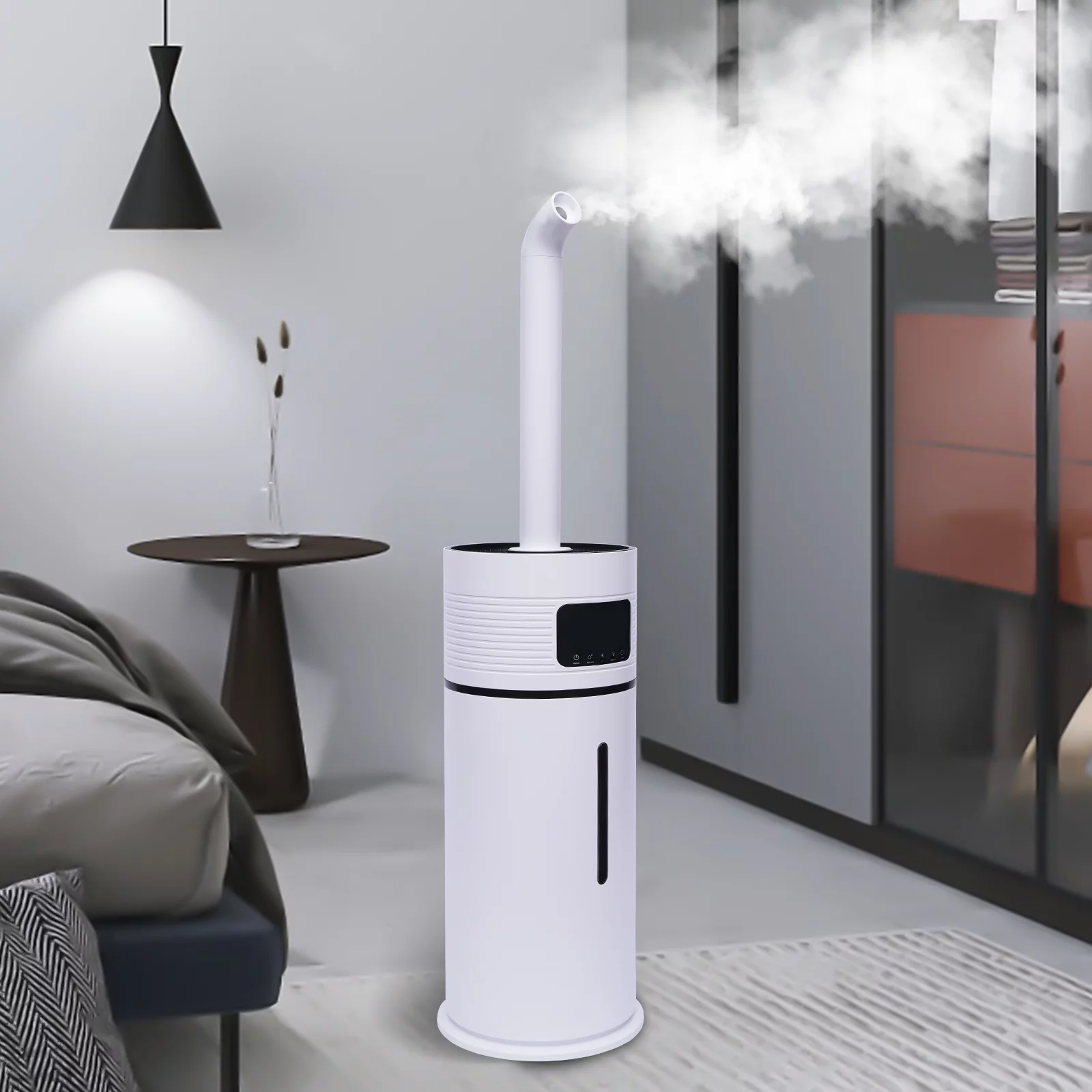 Miumaeov Humidifiers for Large Room Bedroom, Whole House Humidifiers 15L/3.96Gal Top Fill Ultrasonic Cool Mist 360Nozzle Humidifiers for Office Greenhouse Home School